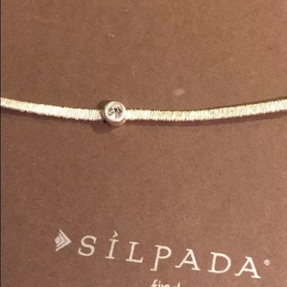 Silpada Jewelry - Silpada Sterling cubic zirconia bracelet EUC